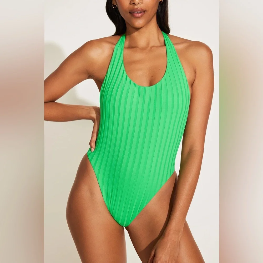 Vitamin A Spearmint SuperRib Alia One Piece, Size X-Small, $175